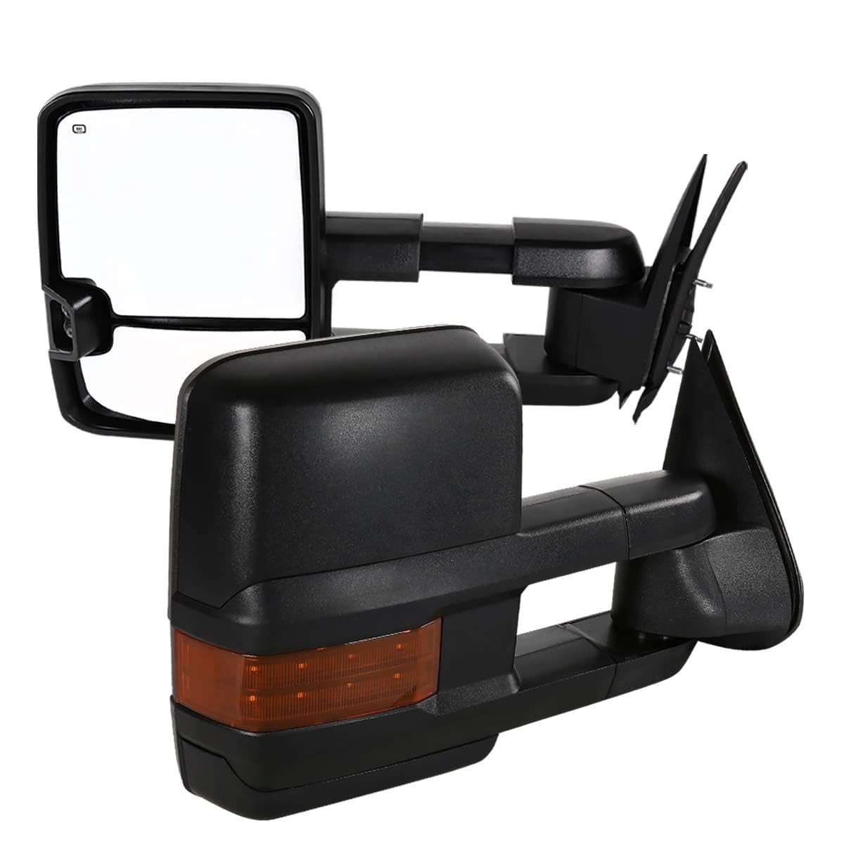 for 03 06 Chevy Silverado Sierra Power Heated Towing Mirrors LED Turn Signal