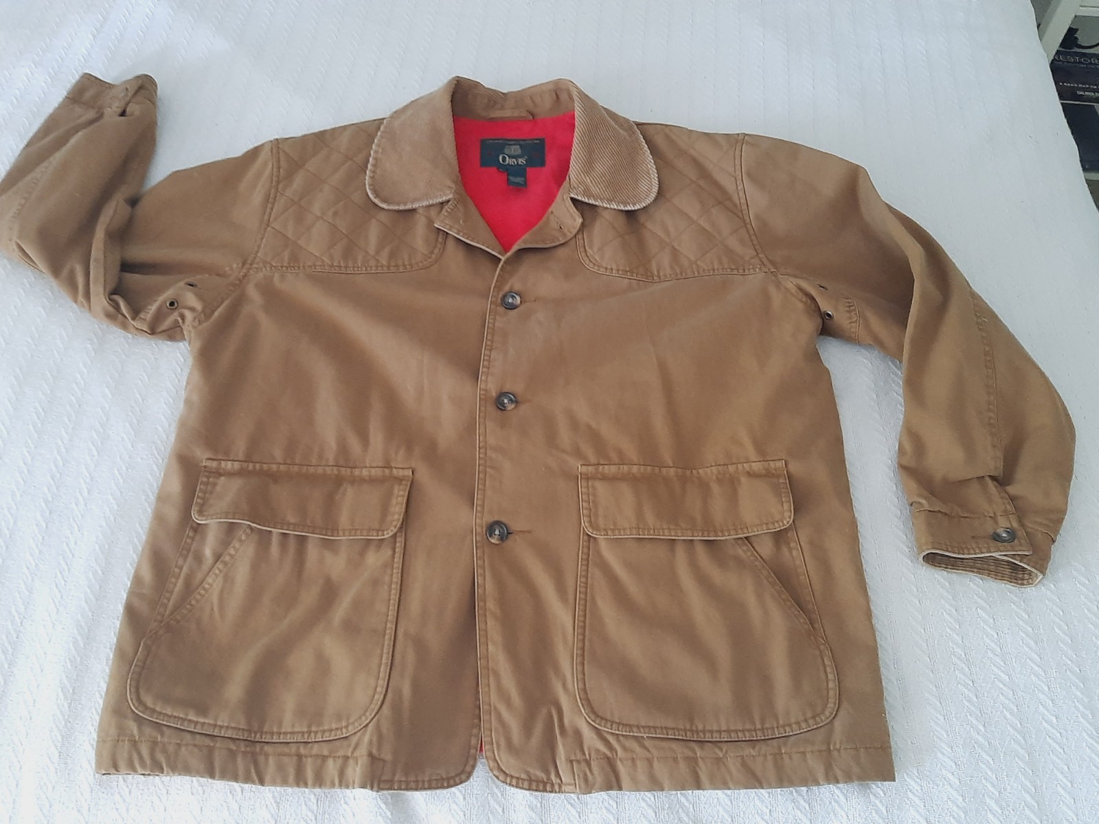 Vtg Orvis Game Hunting Upland Field JACKET - Mens Large Zip/Snap Pocket Vtg Orvis Game Hunting Upland Field JACKET - Mens Large Zip/Snap Pocket