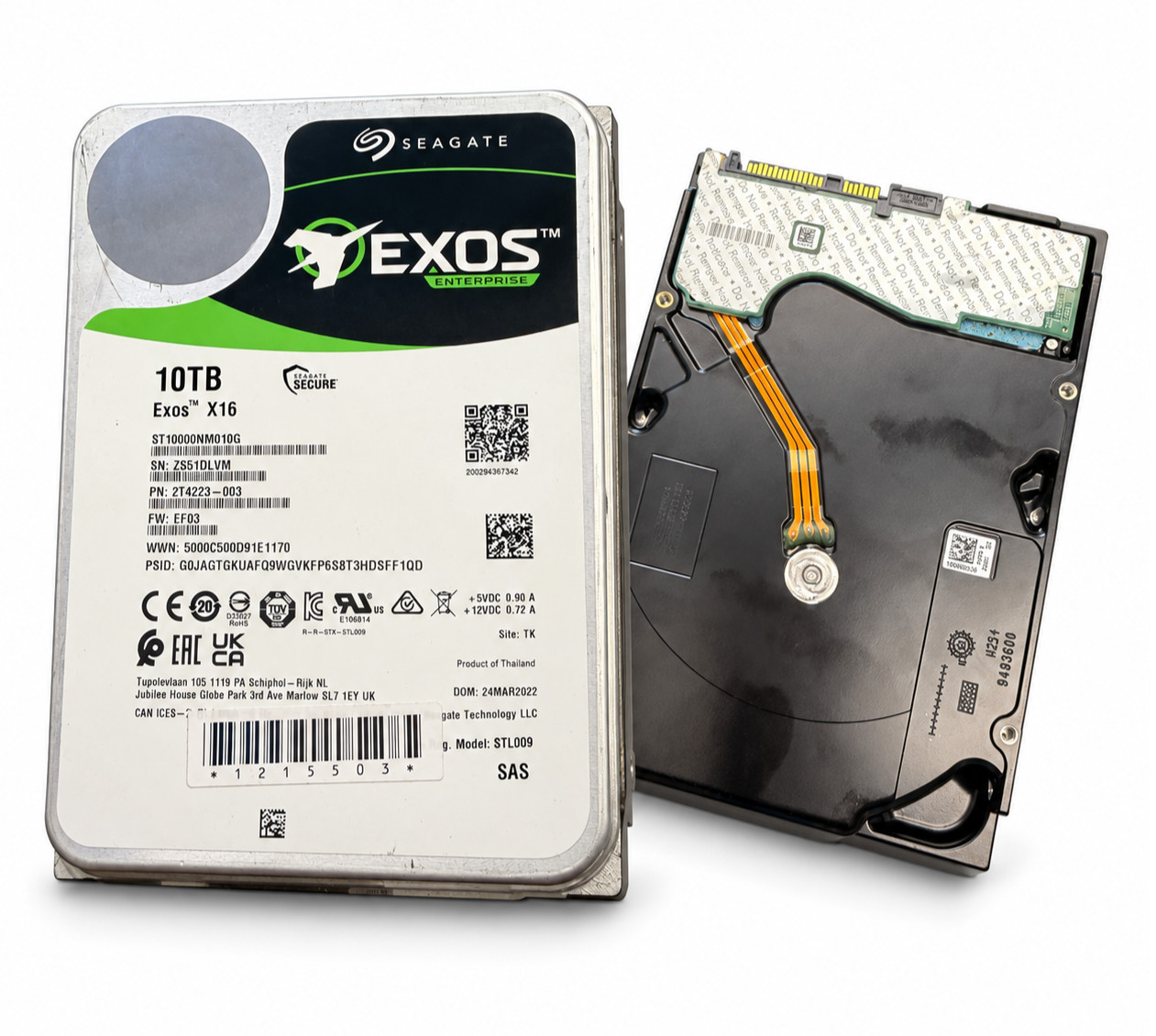 Seagate Exos X16 ST10000NM010G 10TB 7200RPM SAS 12Gb/s 3.5\