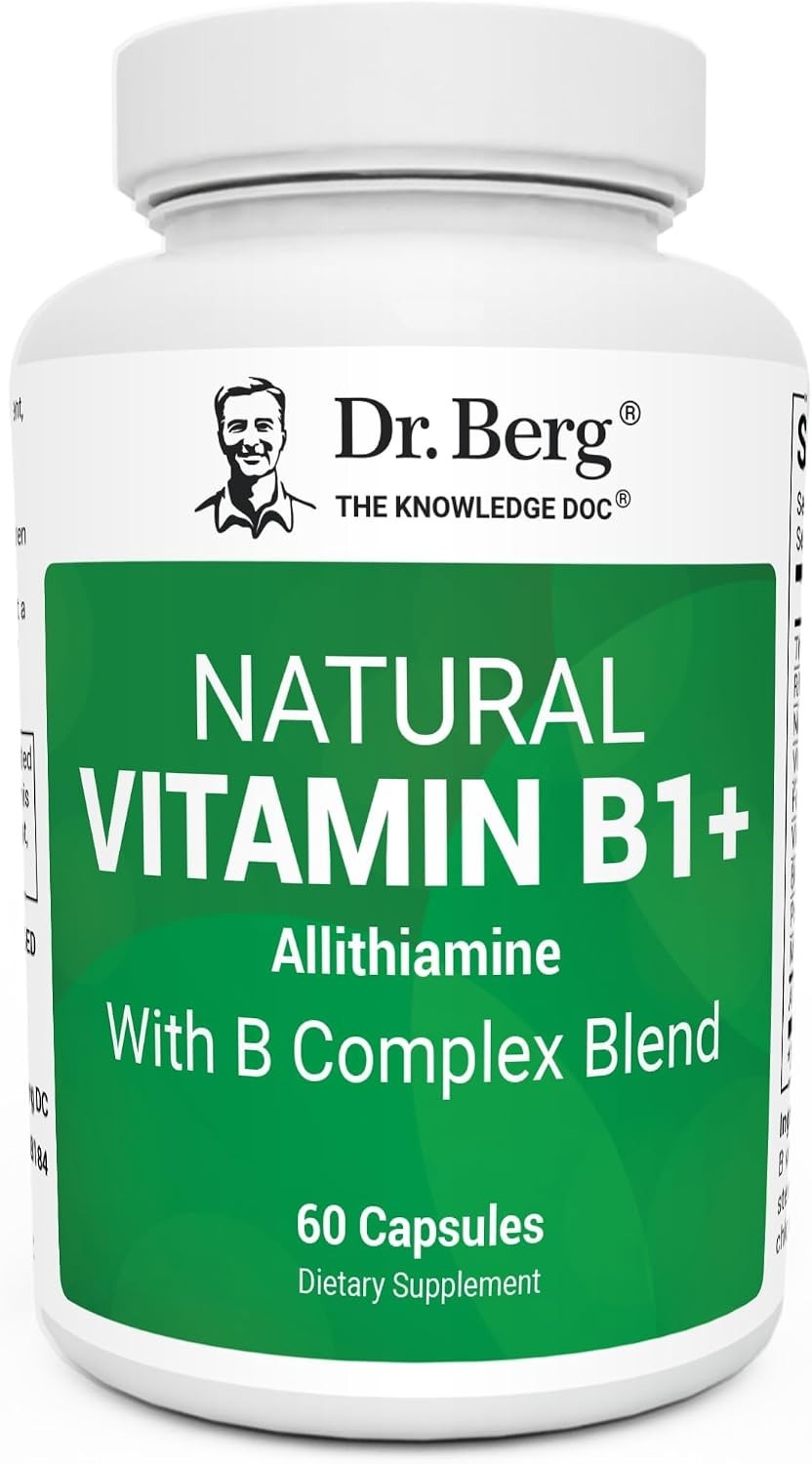 Dr. Berg Natural Vitamin B1 B6 B12 Complex - Allithiamine Vitamin B1 Supplement, Dr. Berg Natural Vitamin B1 B6 B12 Complex - Allithiamine Vitamin B1 Supplement,