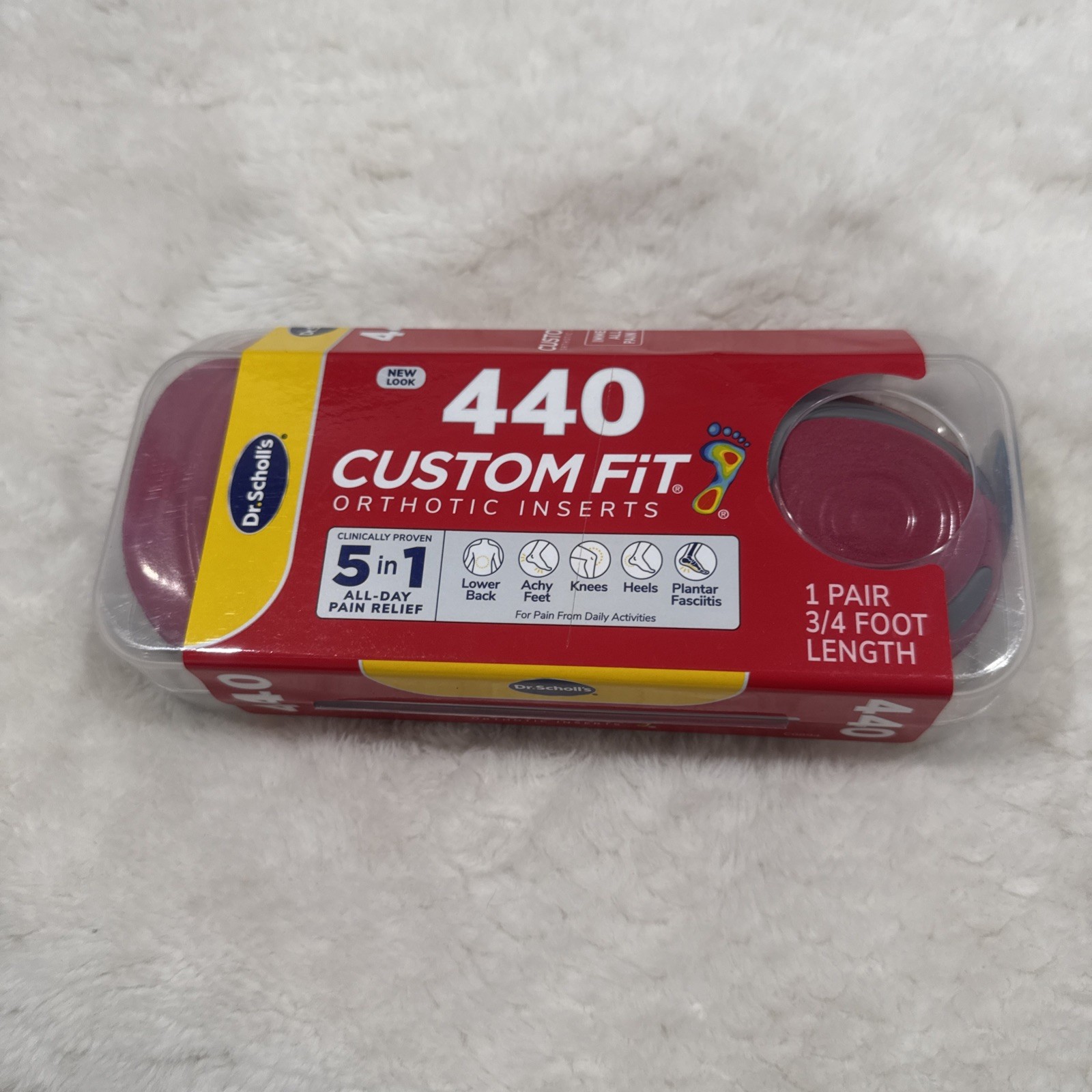 Dr Scholl's 440 Custom Fit Orthotic Inserts Total Lower Body Pain Relief 3/4 Dr Scholl's 440 Custom Fit Orthotic Inserts Total Lower Body Pain Relief 3/4