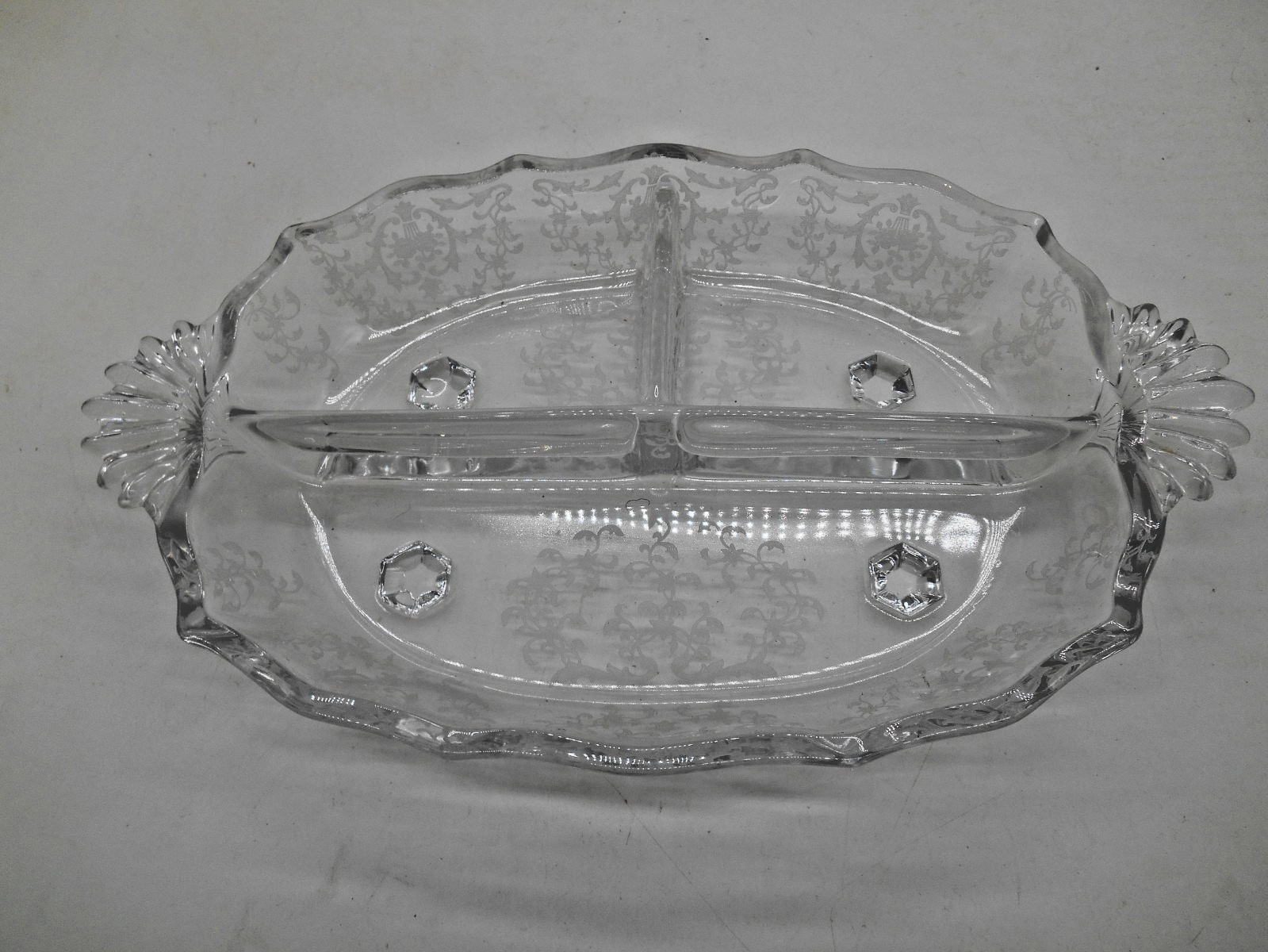Pretty Fostoria Navarre pattern Baroque Elegant Glass 3 Part 12\ Pretty Fostoria Navarre pattern Baroque Elegant Glass 3 Part 12\