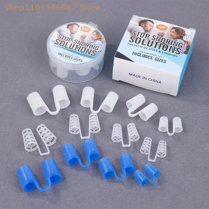 8Pc Silicone Anti-Snoring Nose Vents Snore Stopper Dilators for Better Sleep
