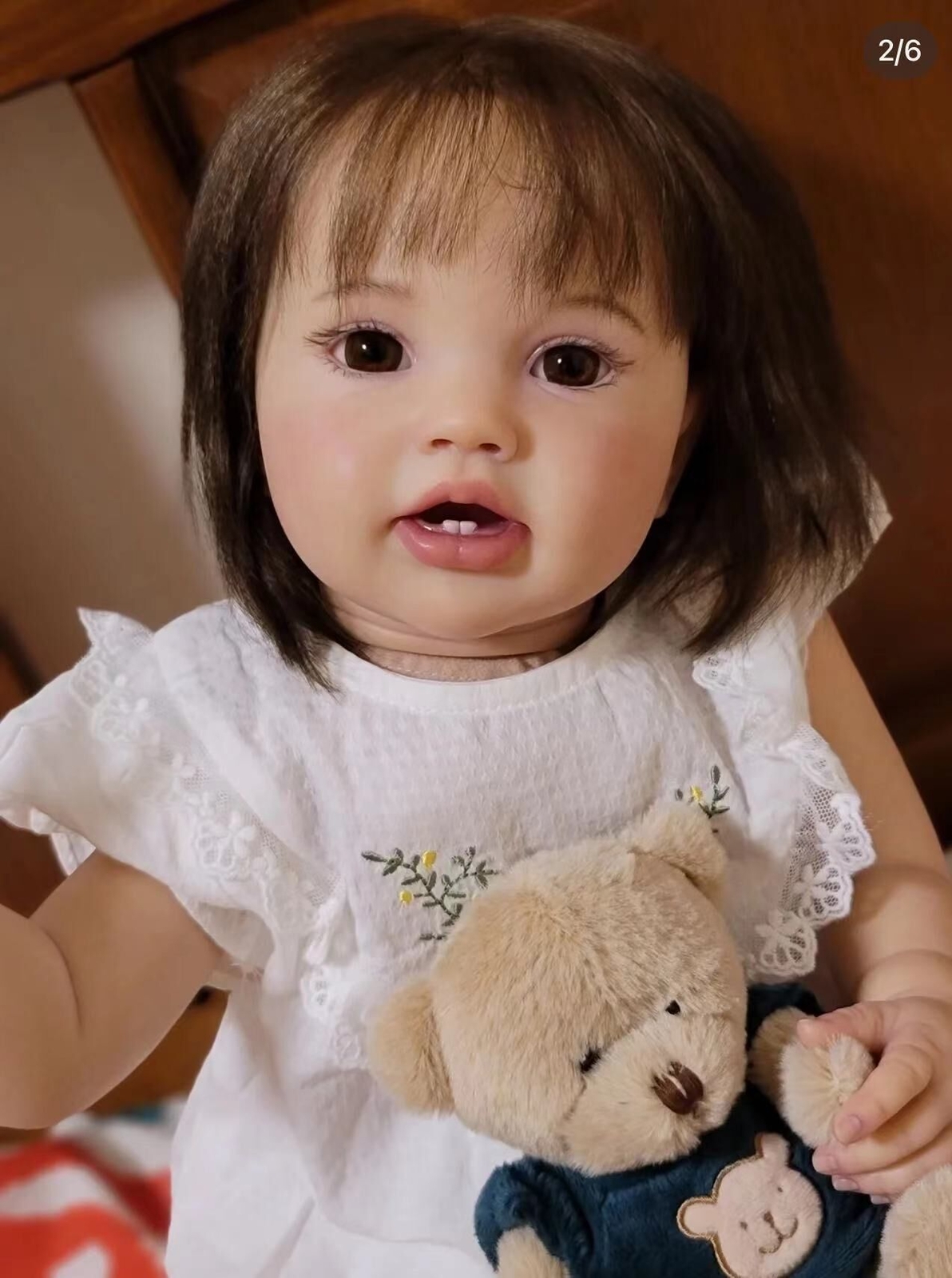 Lifelike Sweet 24in Reborn Baby Dolls Adorable Soft Body Chubby Handmade Toddler