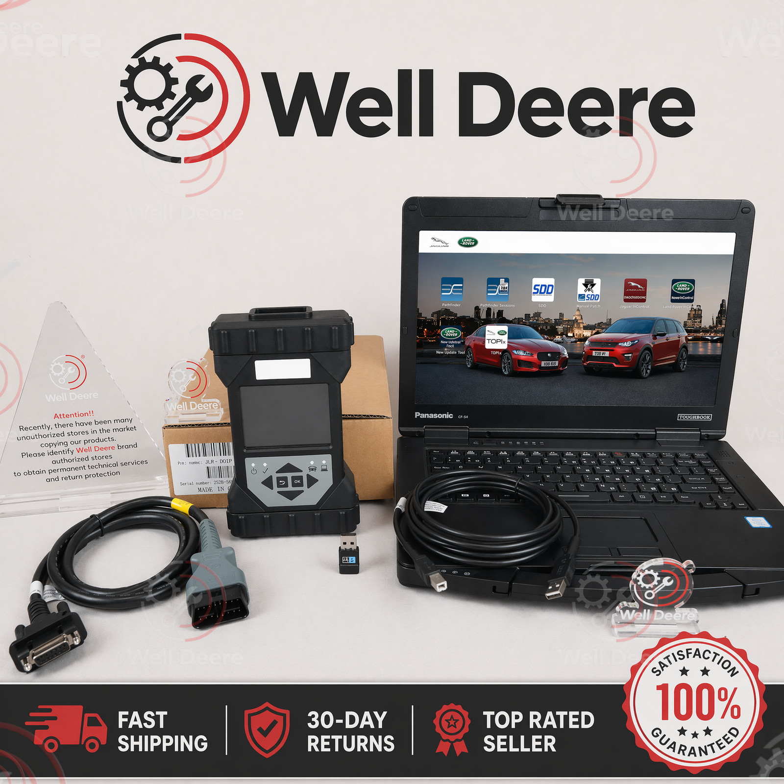 New for JLR Automotivo DoiP VCI SDD Pathfinder Topix Diagnostic Tool WITH CF54