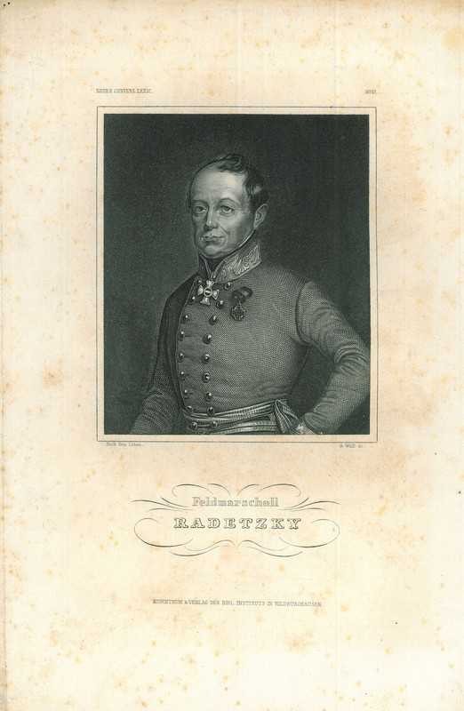 Portrait of Johann Josef Wenzel Anton Franz Karl, Graf Radetzky von Radetz