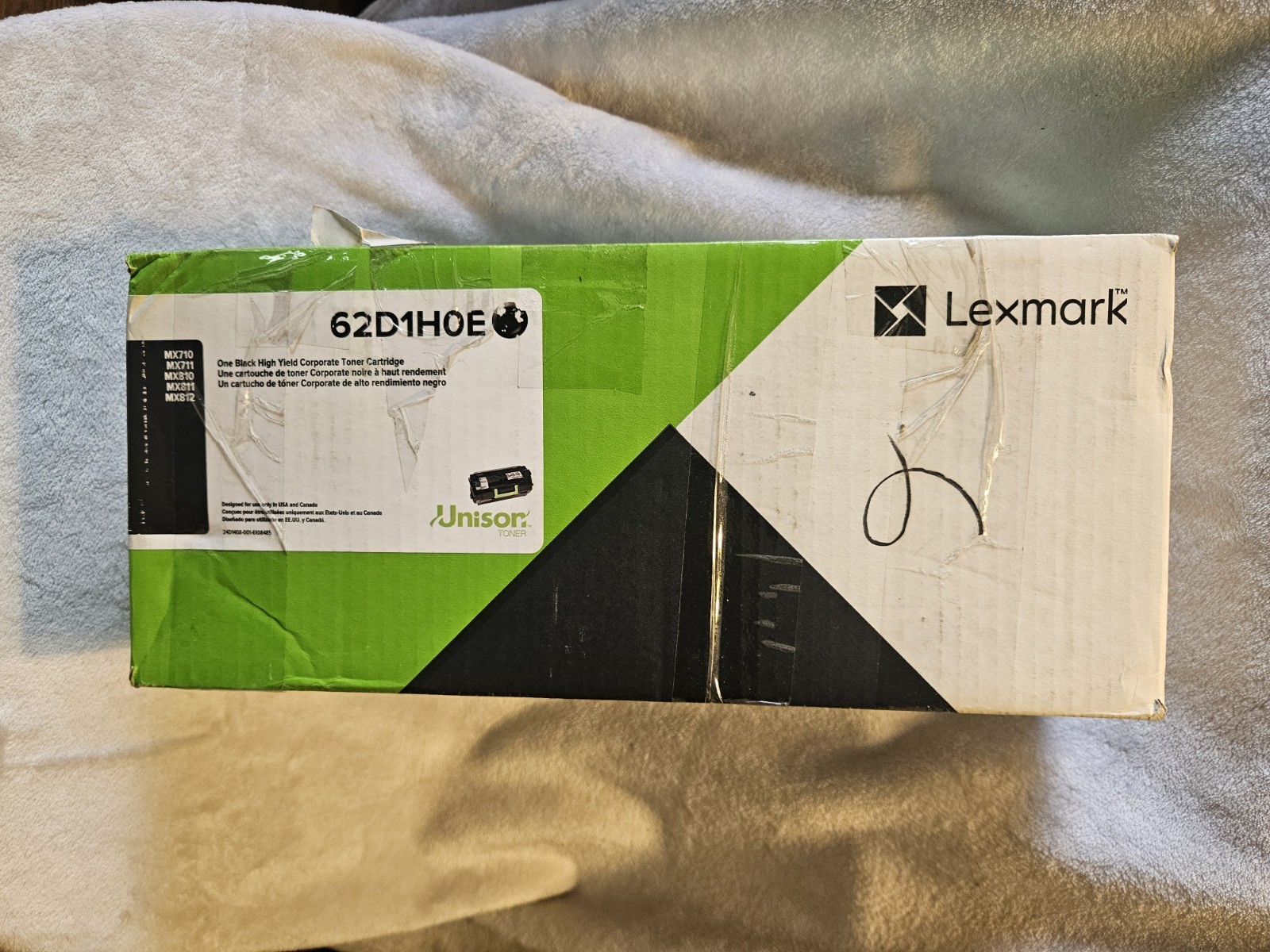 Lexmark 62D1H0E Black High Yield Toner Cartridge For MX710 New OEM Cartridge New Lexmark 62D1H0E Black High Yield Toner Cartridge For MX710 New OEM Cartridge New