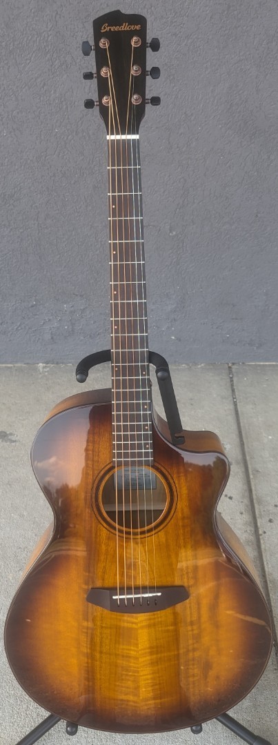 Breedlove Pursuit Exotic S Concerto Tiger\'s Eye CE Acoustic Electric Guitar