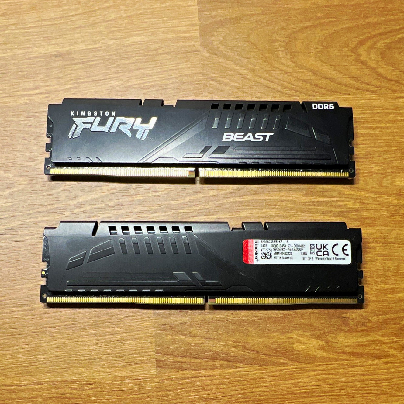 Kingston FURY Beast 16GB (2x8GB) DDR5-5600 UDIMM RAM KF556C36BBEK2-16