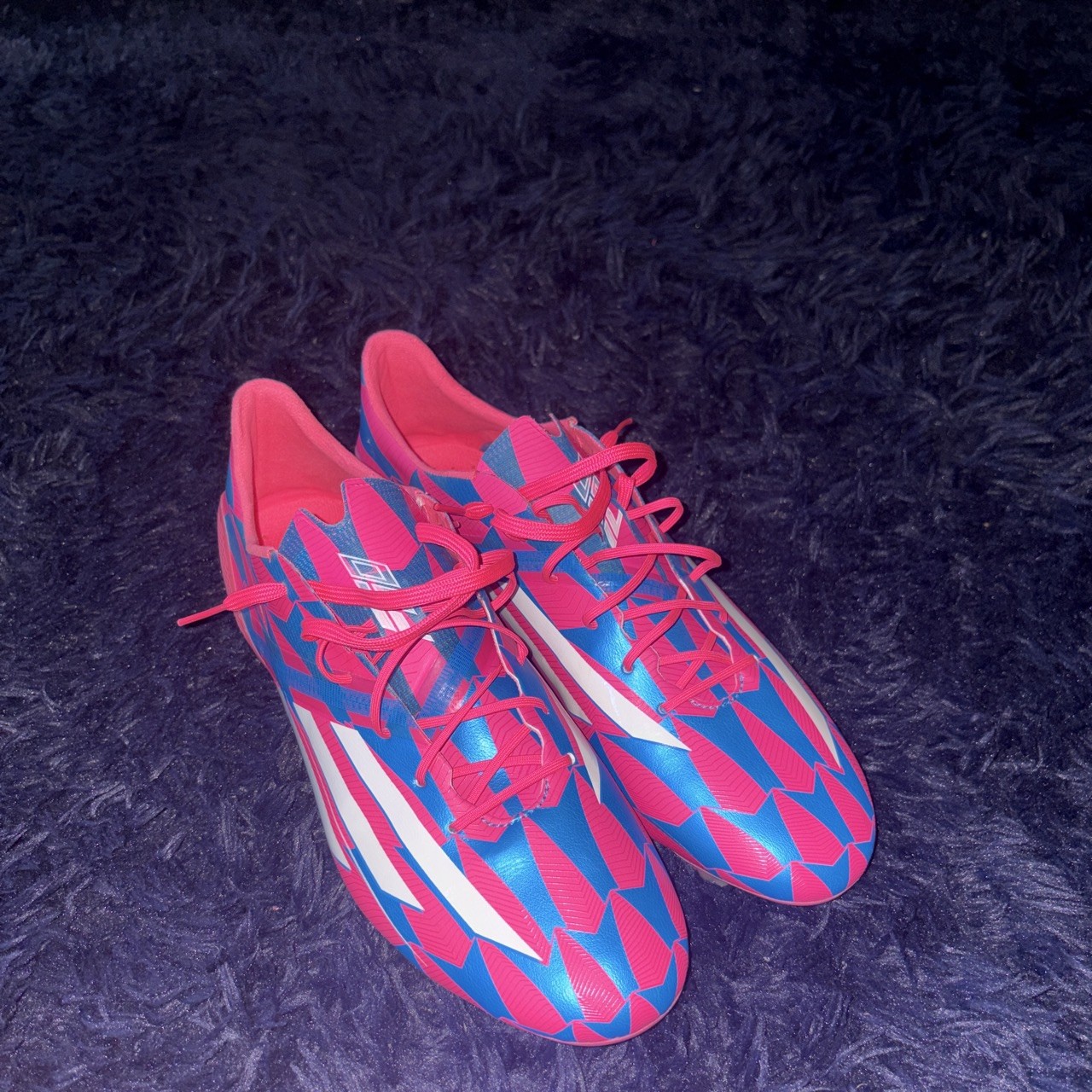 RARE Adidas Men’s Adizero F50 2014 Neon Pink Soccer Cleats Size 12.5 Rare