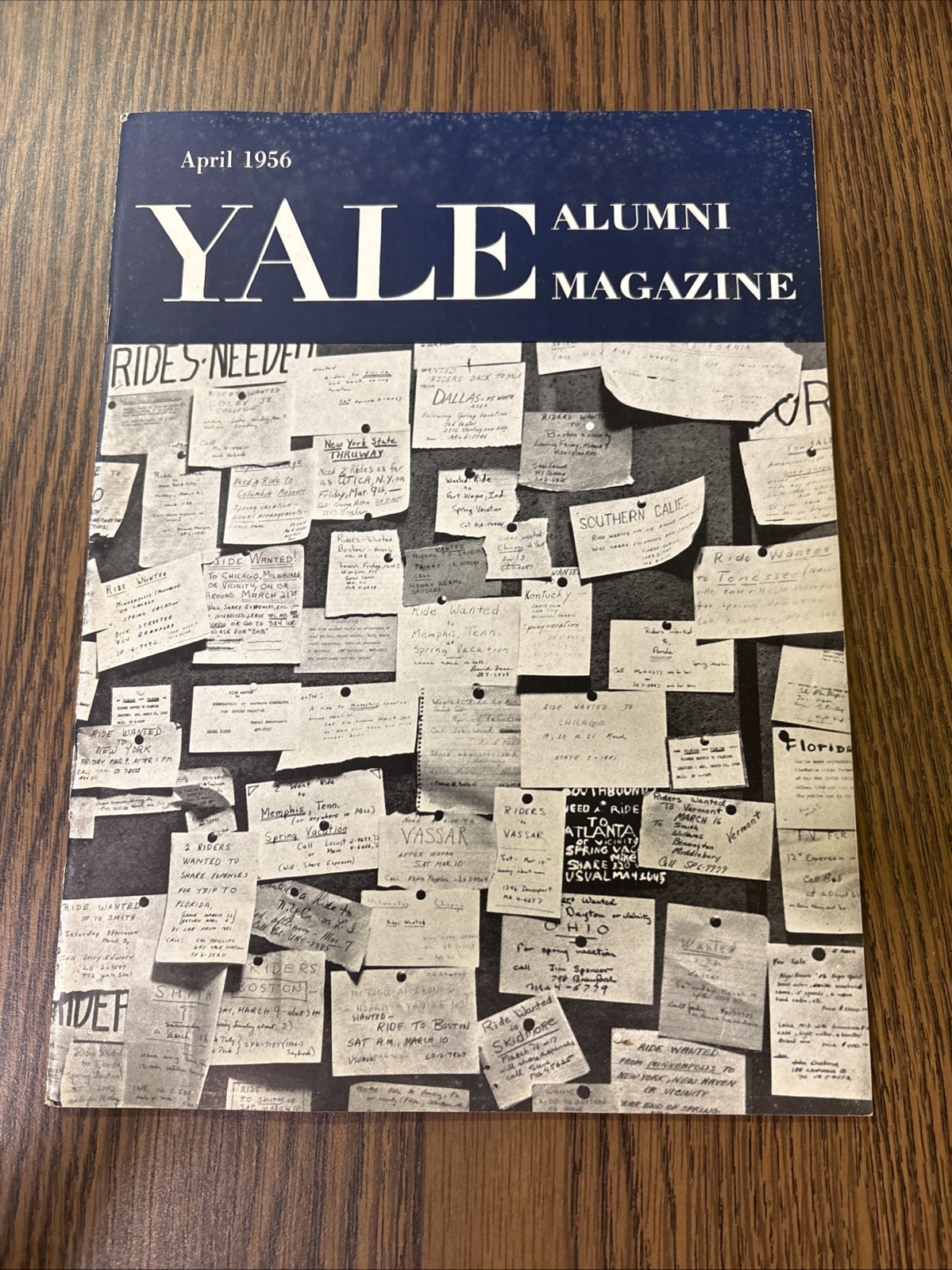 The Yale Alumni Magazine: Yale Station / University Athletic Policy Vintage 1956