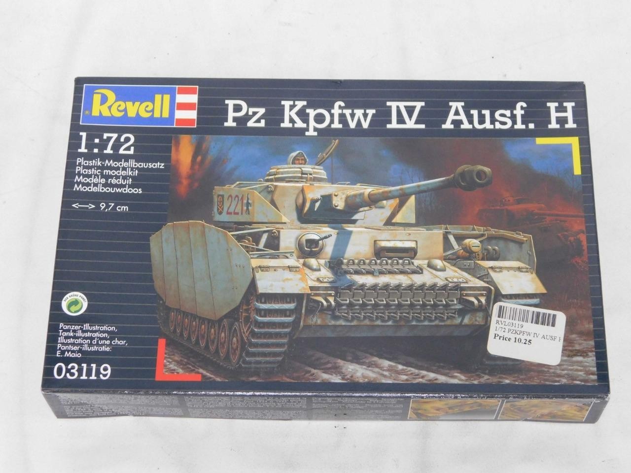 1/72 Revell German WWII Pz Kpfw IV Ausf H Tank Plastic Model Kit Sealed Parts