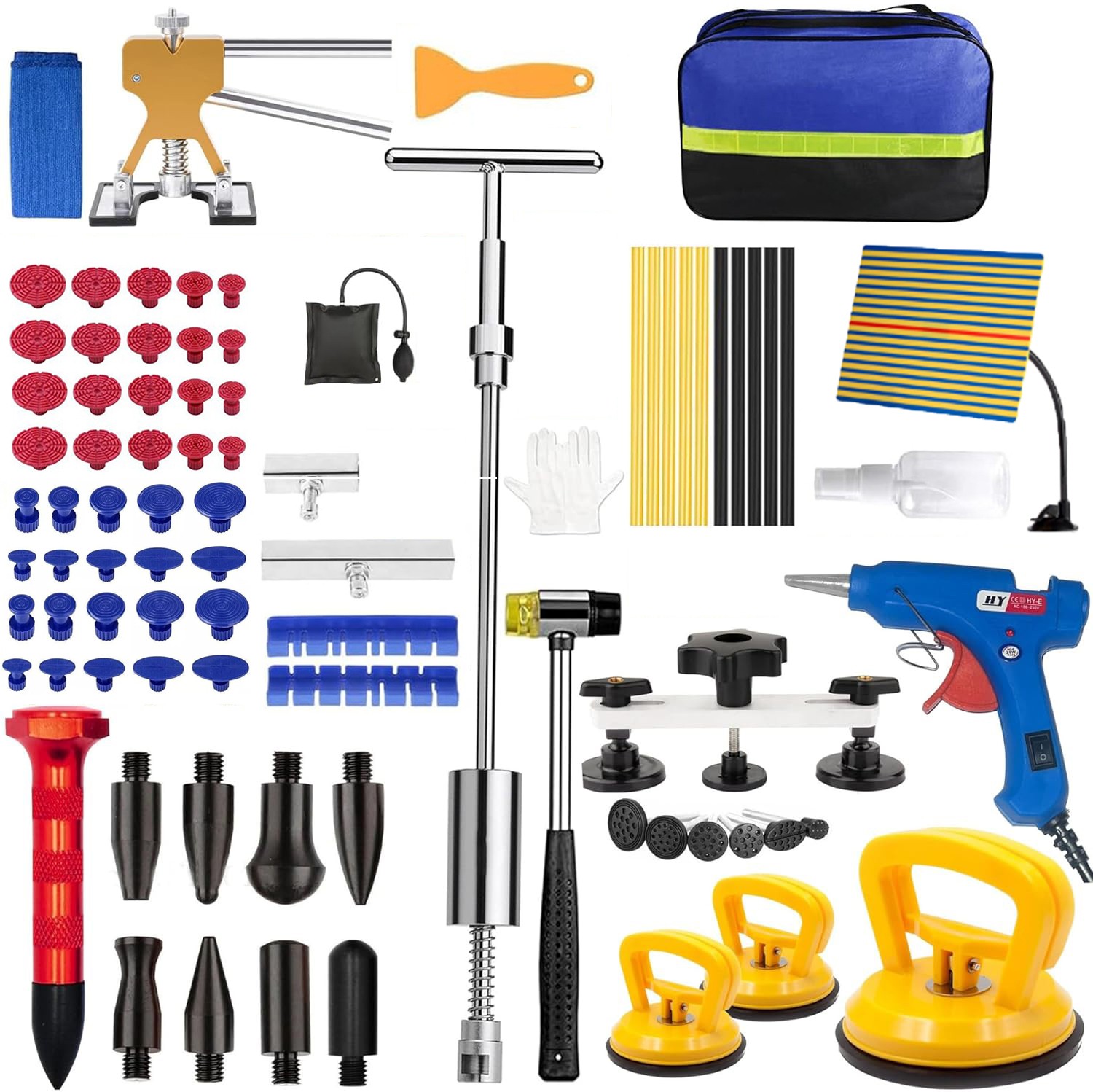 Car Body Dent Puller Bridge Lifter Tool Paintless Hail Remover Repair Kit