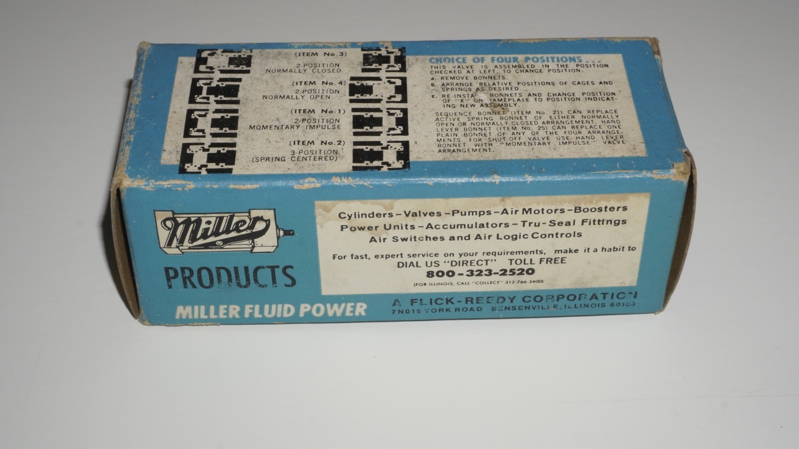 MILLER FLUID POWER 310 AIR VALVE NOS MILLER FLUID POWER 310 AIR VALVE NOS
