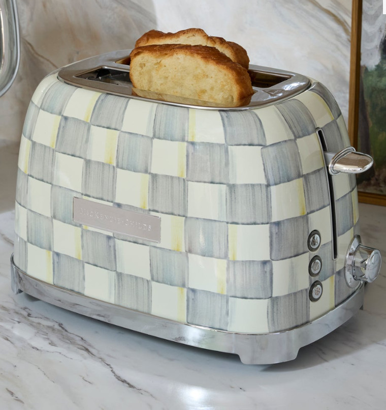 MacKenzie-Childs Sterling Check 2-Slice Toaster US Stock