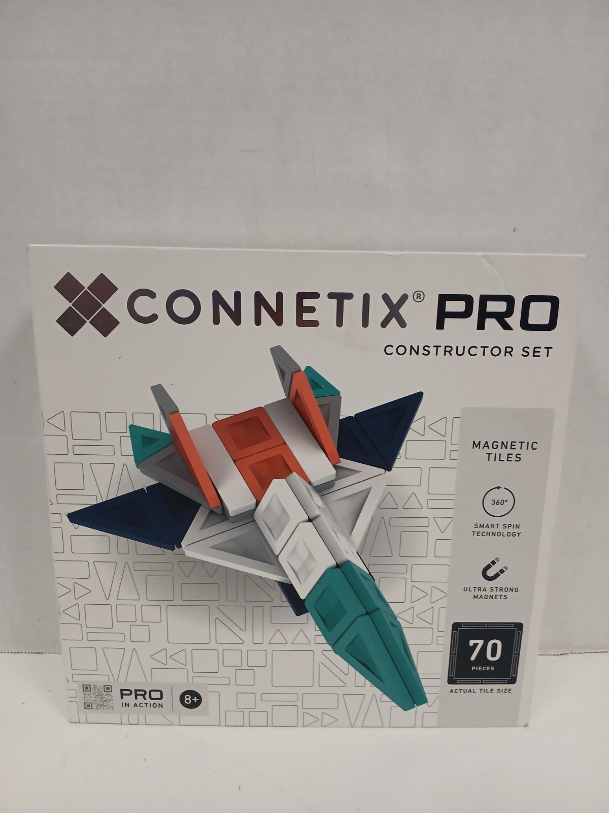 CONNETIX Pro Magnetic Tiles Constructor Set 70pc STEM Open Boxed Item New CONNETIX Pro Magnetic Tiles Constructor Set 70pc STEM Open Boxed Item New