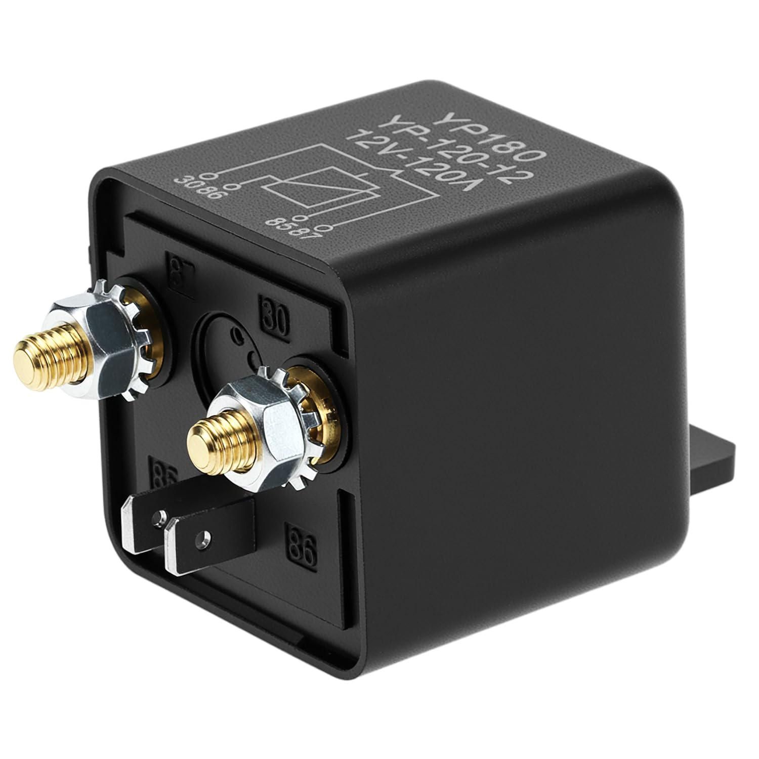 200A 12V Continuous Duty Relay, 4 Pin SPST High Current Split Charge Switch