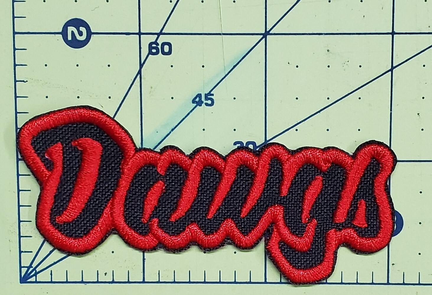 Georgia Dawgs Text Embroidered Applique Iron On Patch Various Sizes Customize Georgia Dawgs Text Embroidered Applique Iron On Patch Various Sizes Customize