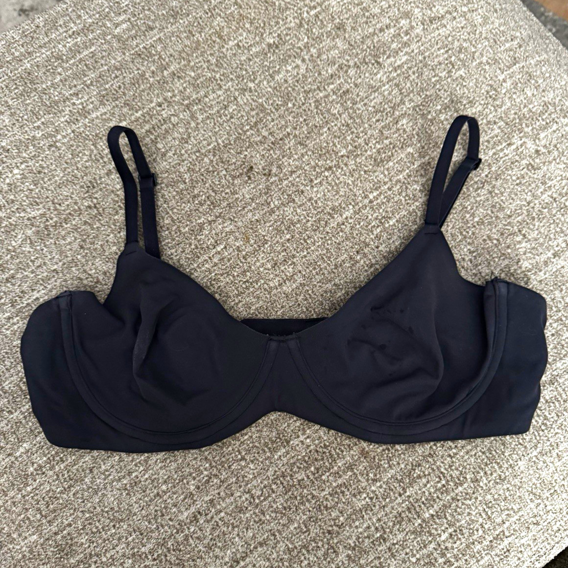 Skims Black Bra 36C Womens Adjustable Bra Straps