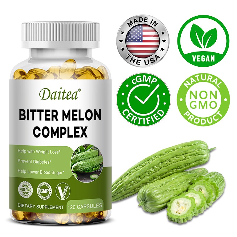 Organic Bitter Melon Complex Extract 120 Capsules - Blood Sugar Support 2500mg Organic Bitter Melon Complex Extract 120 Capsules - Blood Sugar Support 2500mg