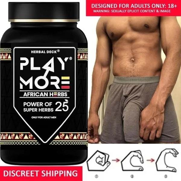 Herbal Deck Play More Powder African Formula for Mens Strength and Health