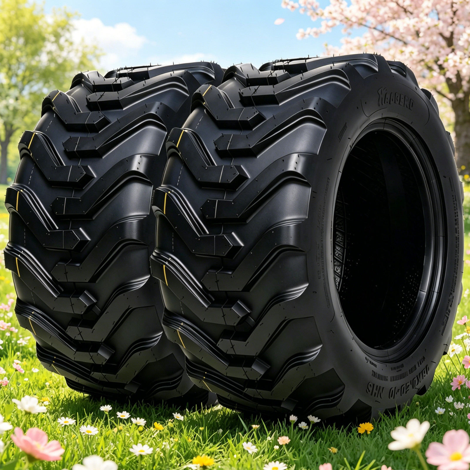 2-Pack 18x8.5-10 Skid Steer Tires SKS 18x8.50-10 Loader Tractor 8PR 18X8.5X10 2-Pack 18x8.5-10 Skid Steer Tires SKS 18x8.50-10 Loader Tractor 8PR 18X8.5X10