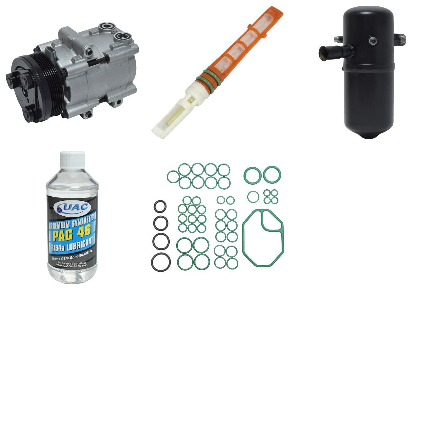 UAC KT 1400 A/C Compressor and Component Kit -- Compressor Replacement Kit