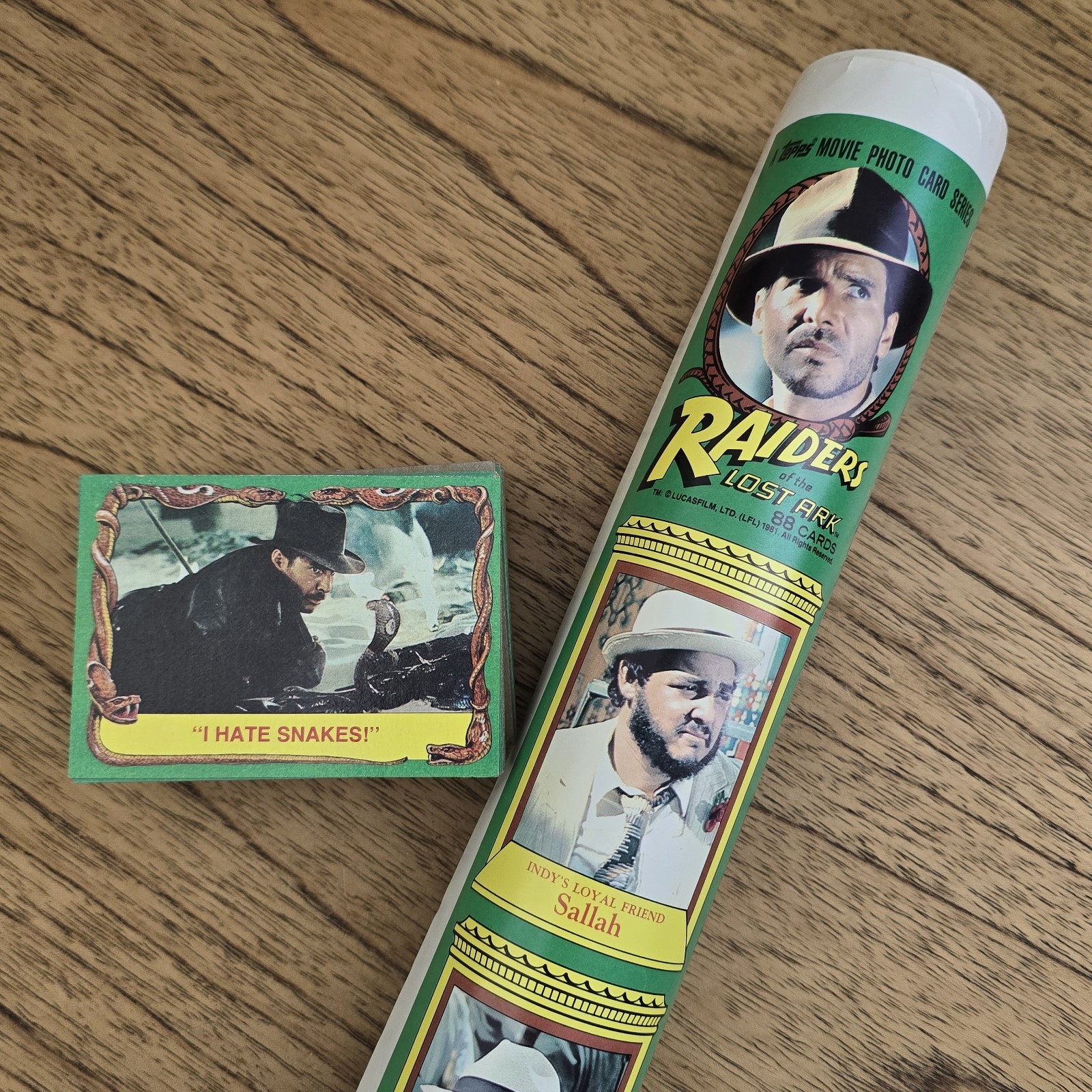 1981 Indiana Jones Topps Trading Card Full Set Poster Raiders of Lost Ark 22x28 1981 Indiana Jones Topps Trading Card Full Set Poster Raiders of Lost Ark 22x28
