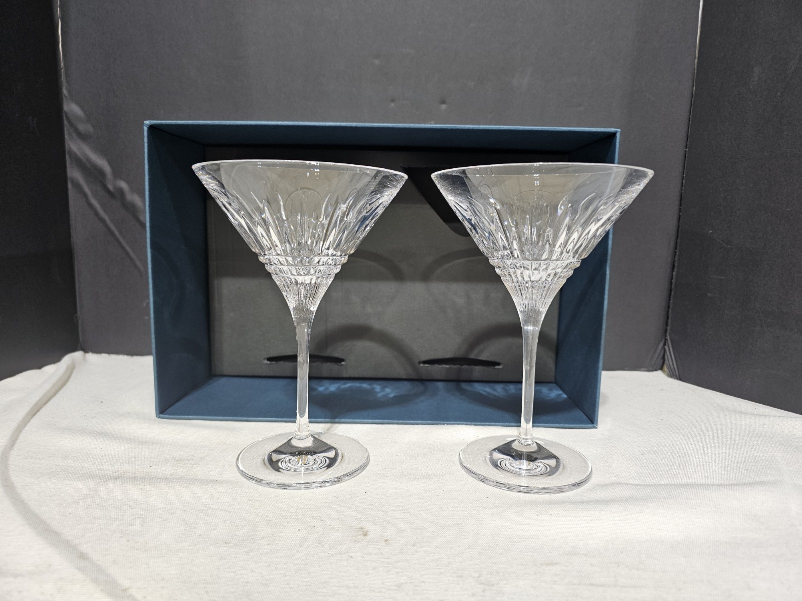 WATERFORD CRYSTAL 6.5 oz. MARTINI GLASSES 7 5/8\