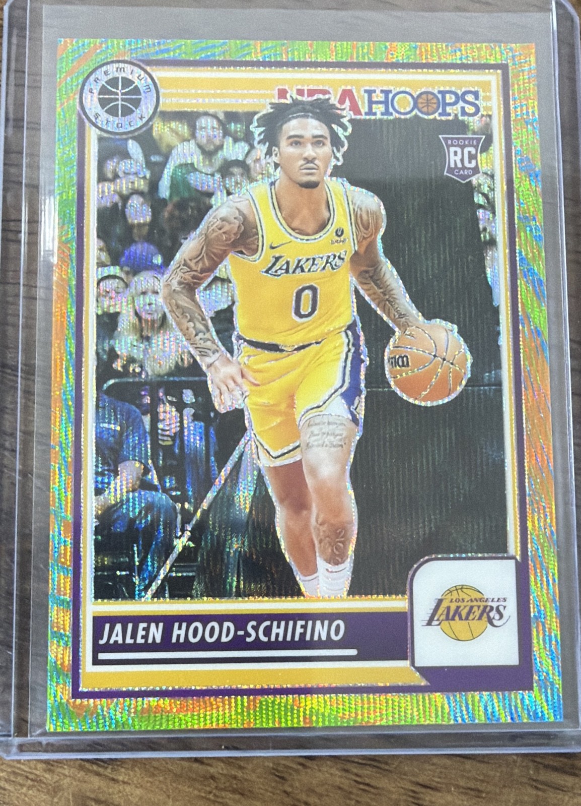 2023-24 Panini Nba Hoops Premium Stock - Jalen Hood-Schifino #19 Multi Wave... 2023-24 Panini Nba Hoops Premium Stock - Jalen Hood-Schifino #19 Multi Wave...