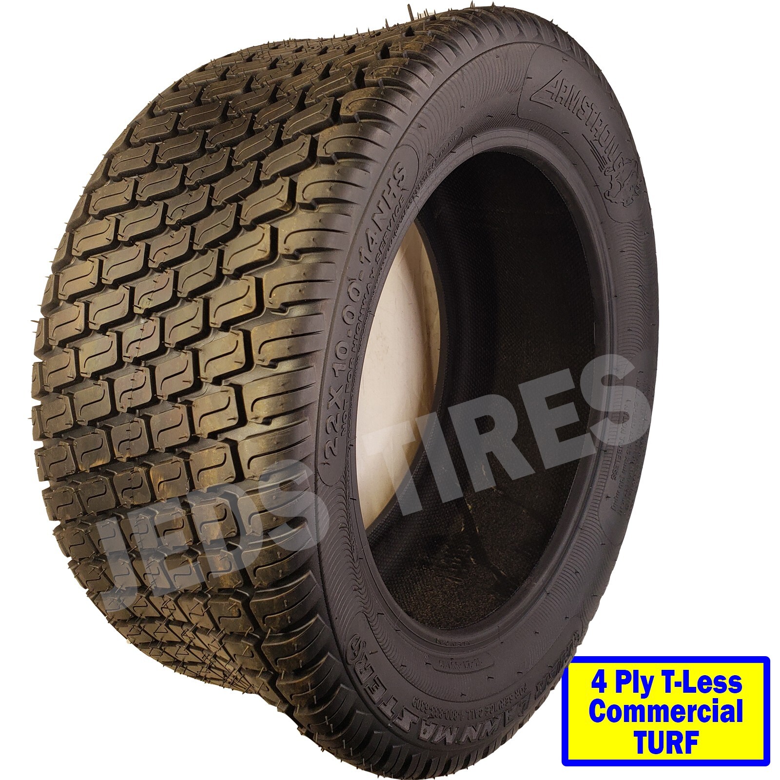 22x10.00-14 22x1000-14 22x10-14 Armstrong HBR Lawn Master TURF TIRE 4ply NHS
