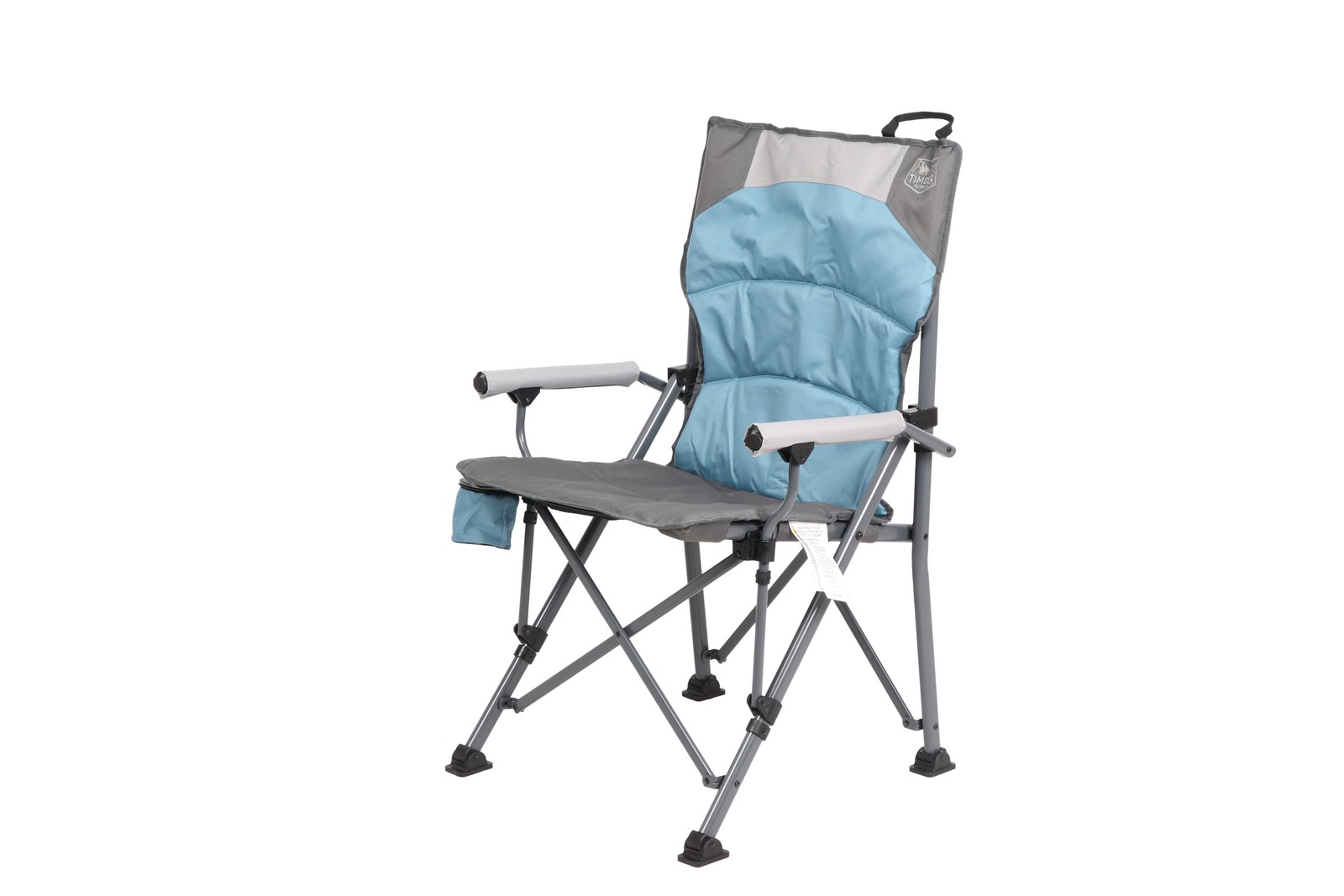 Timber Ridge 10216160 Wisteria Hard Arm Chair Blue Durable Folding Chair