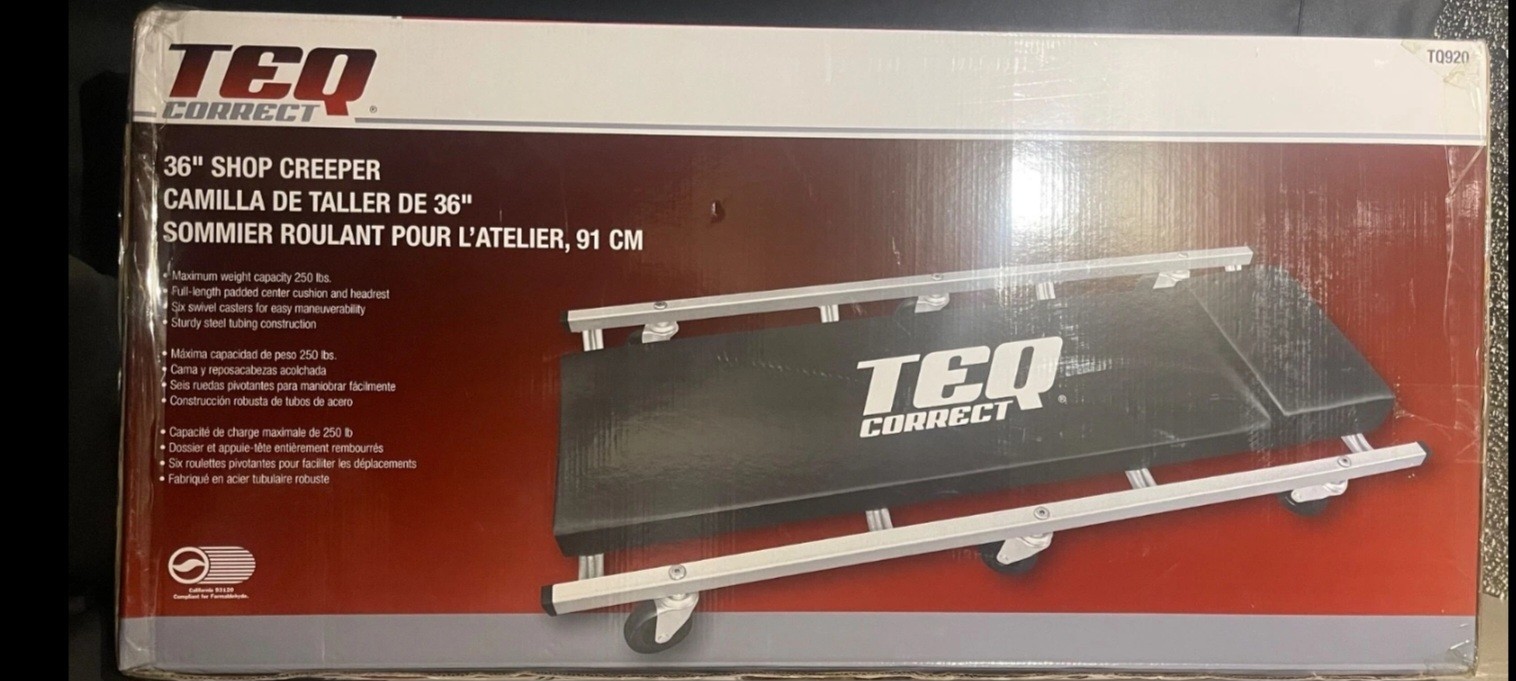 TEQ Correct 36inch Shop Creeper TEQ Correct 36inch Shop Creeper