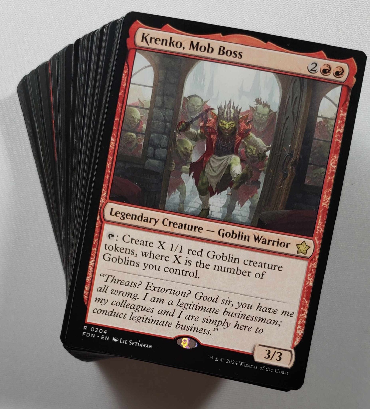 MTG Commander Krenko Mob Boss EDH Goblin Deck with Rares