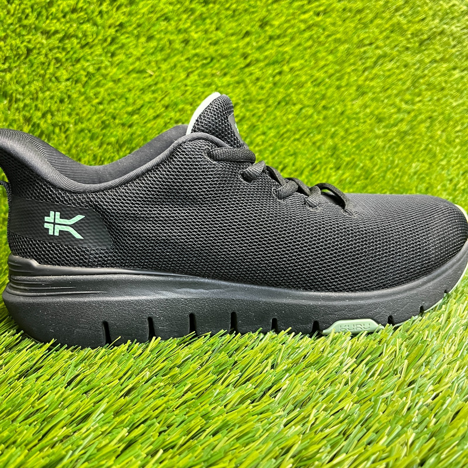 Kuru Flex Via Womens Size 7.5 Jet Black Athletic Running Walking Shoes Sneakers