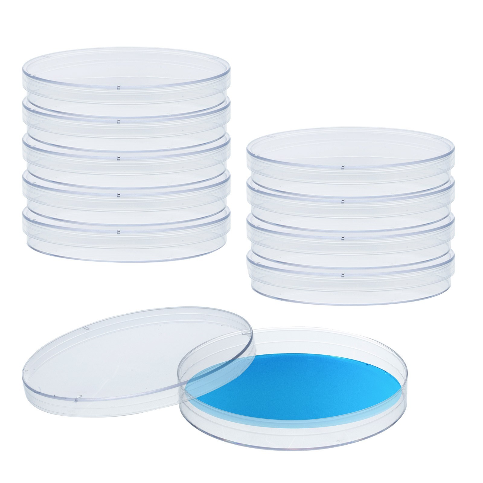 Biologix® Petri Dishes with Lids, 90x17mm Sterile Plastic Petri Dishes, Clear Biologix® Petri Dishes with Lids, 90x17mm Sterile Plastic Petri Dishes, Clear