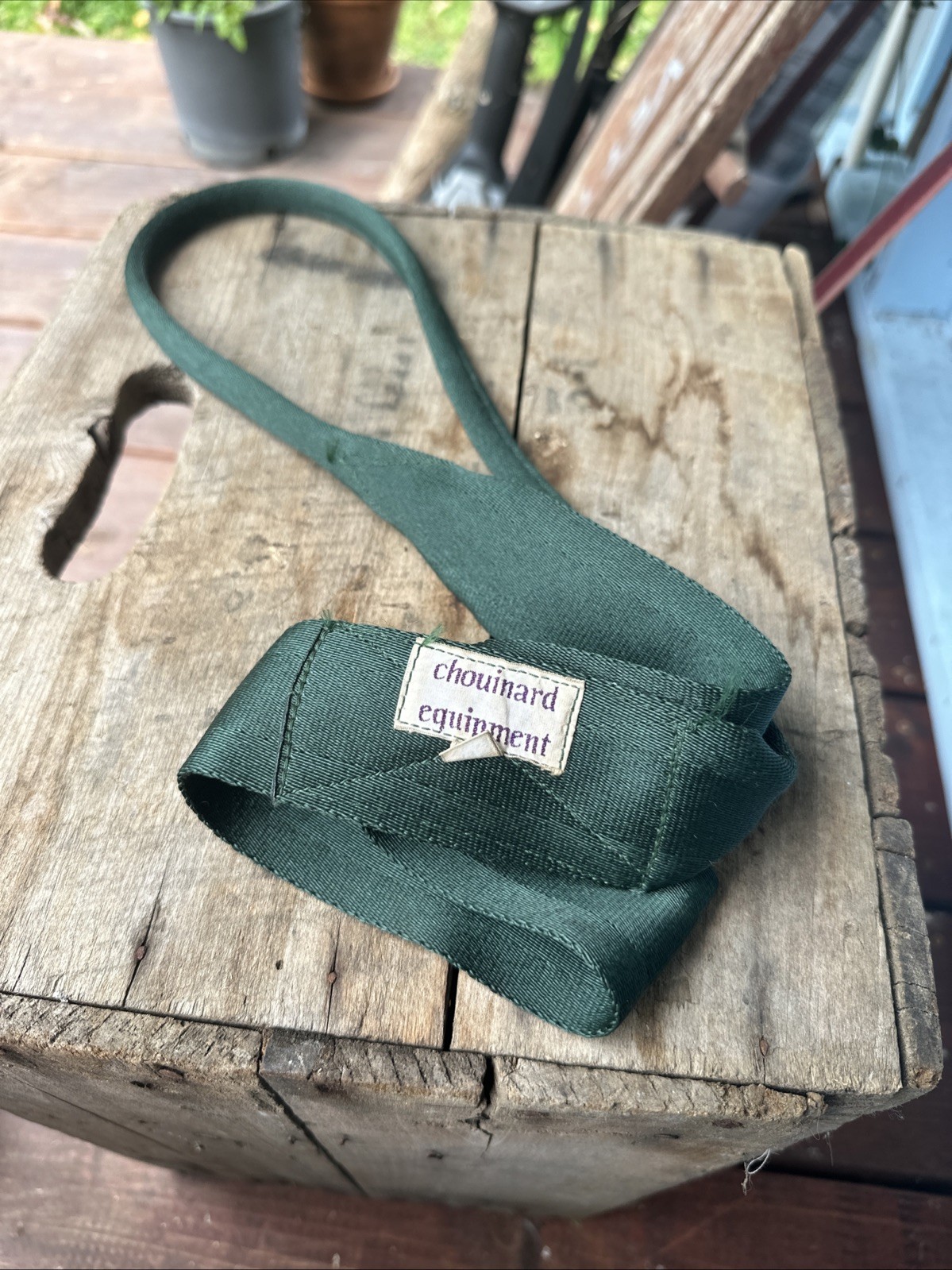 RARE 1970\'s VINTAGE CHOUINARD SEATBELT GEAR SLING, XL RARE 1970\'s VINTAGE CHOUINARD SEATBELT GEAR SLING, XL
