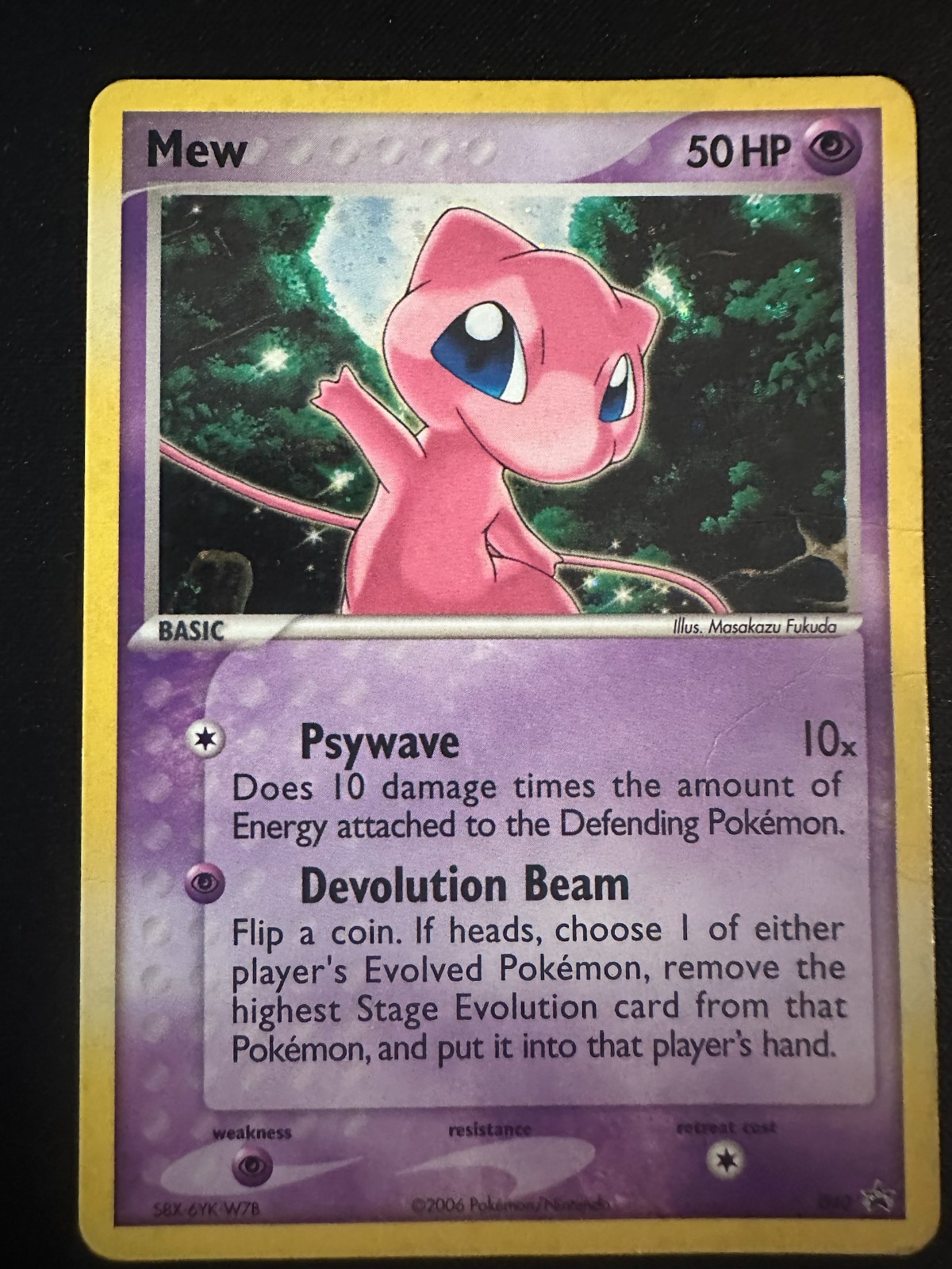 Mew 040 Nintendo Black Star Promo Holo 2006 Pokemon HP Crease Mew 040 Nintendo Black Star Promo Holo 2006 Pokemon HP Crease