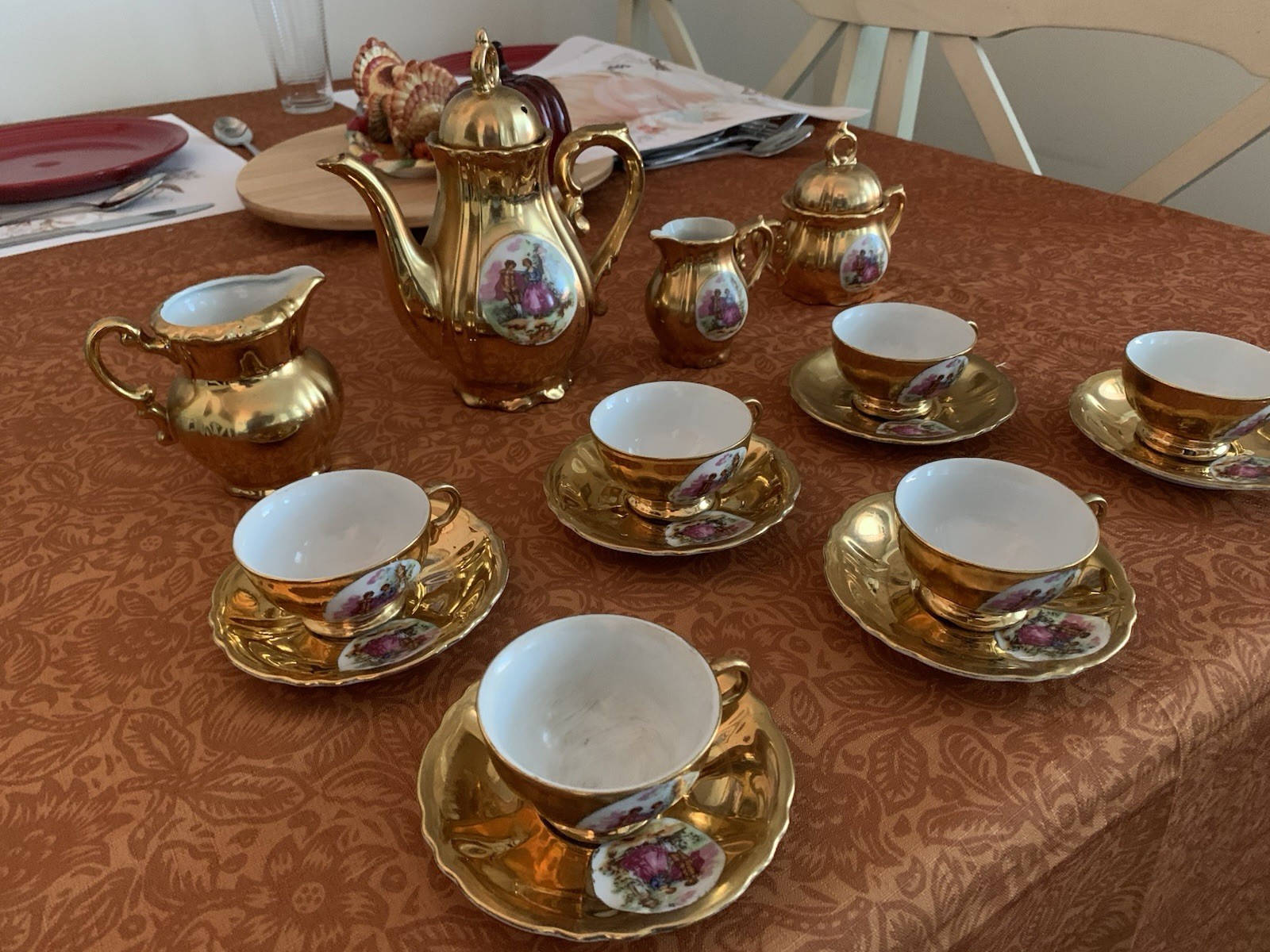 Vintage ARNART Original Creations 18 pc. Coffe/tea service Japan Vintage ARNART Original Creations 18 pc. Coffe/tea service Japan
