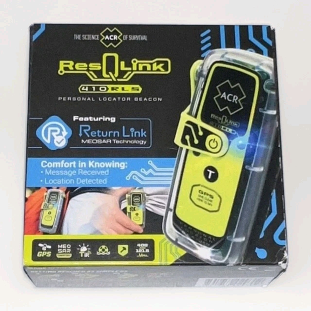 ACR ResQLink 410 RLS BRAND NEW - Rescue - Sailing - Boating - Fishing - Survival ACR ResQLink 410 RLS BRAND NEW - Rescue - Sailing - Boating - Fishing - Survival