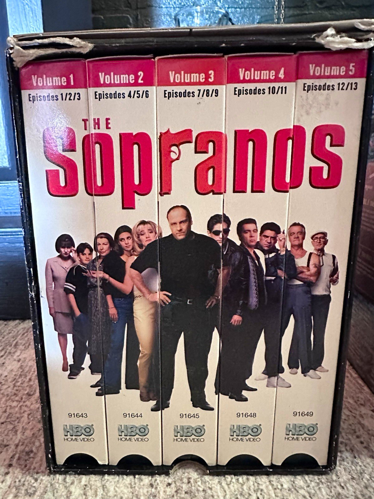 The Sopranos VHS Box Set Vol 1-5 Episodes 1-13 NTSC HBO Home Video The Sopranos VHS Box Set Vol 1-5 Episodes 1-13 NTSC HBO Home Video