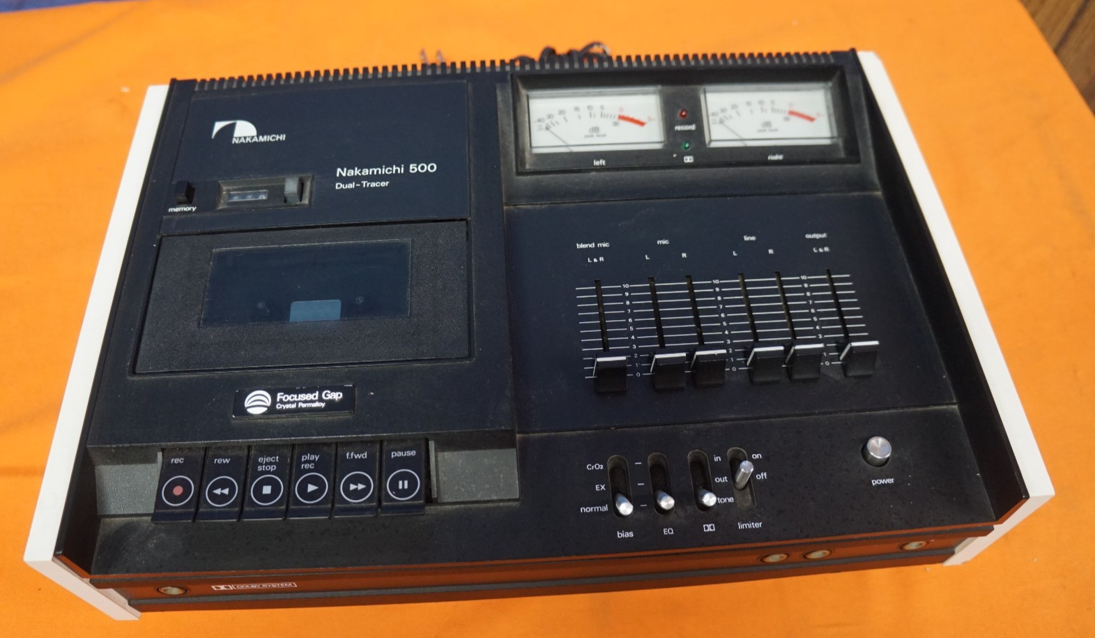 Nakamichi 500 Dual Tracer Cassette Deck Player Vintage 