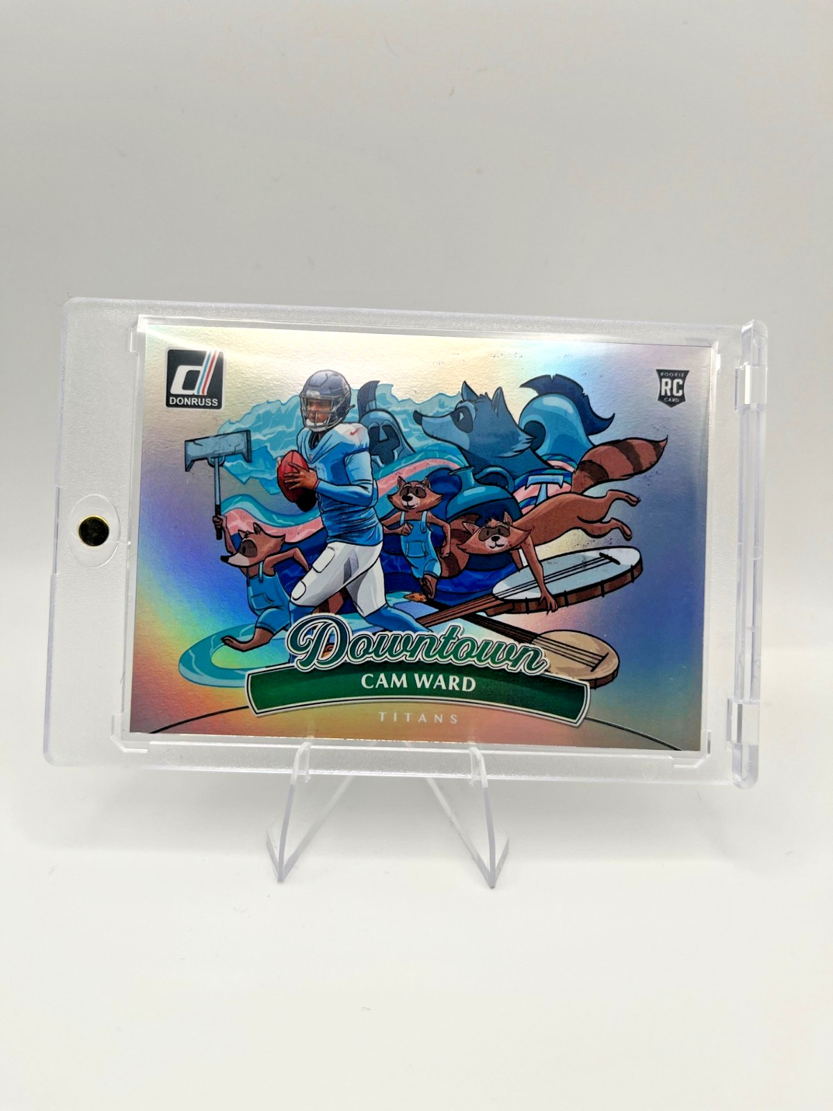 2025 Cam Ward Panini Donruss Horizontal Downtown #11 (RC) Titans SSP Case Hit