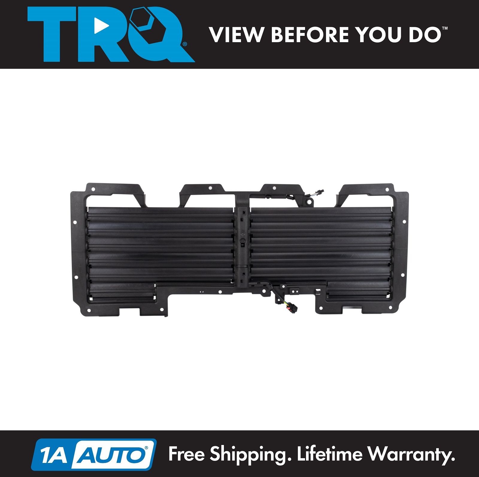 TRQ Active Grille Shutter Black GM1206125 For 15-20 Cadillac Chevrolet GMC
