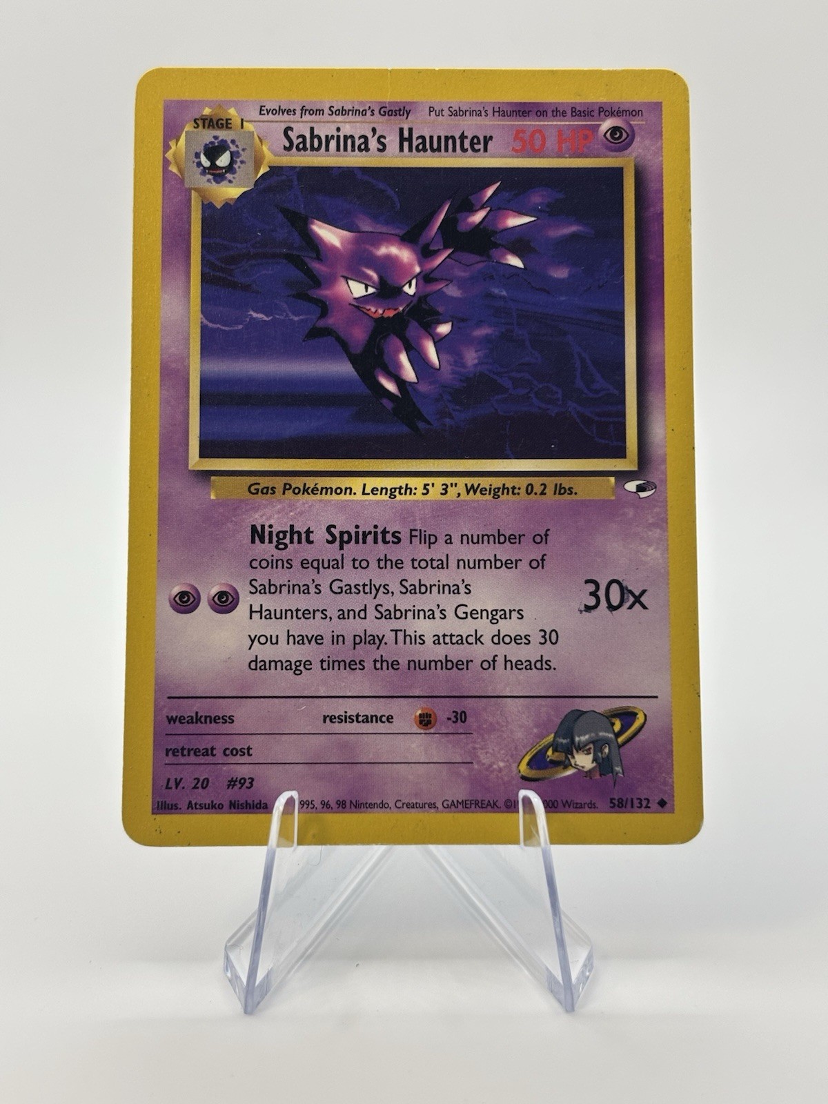 Sabrina\'s Haunter 058/132 Gym Heroes Regular MP