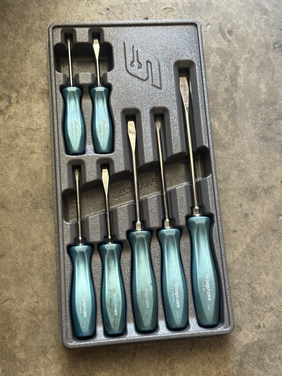 Pearl Blue Snapon Screw Driver Set Pearl Blue Snapon Screw Driver Set