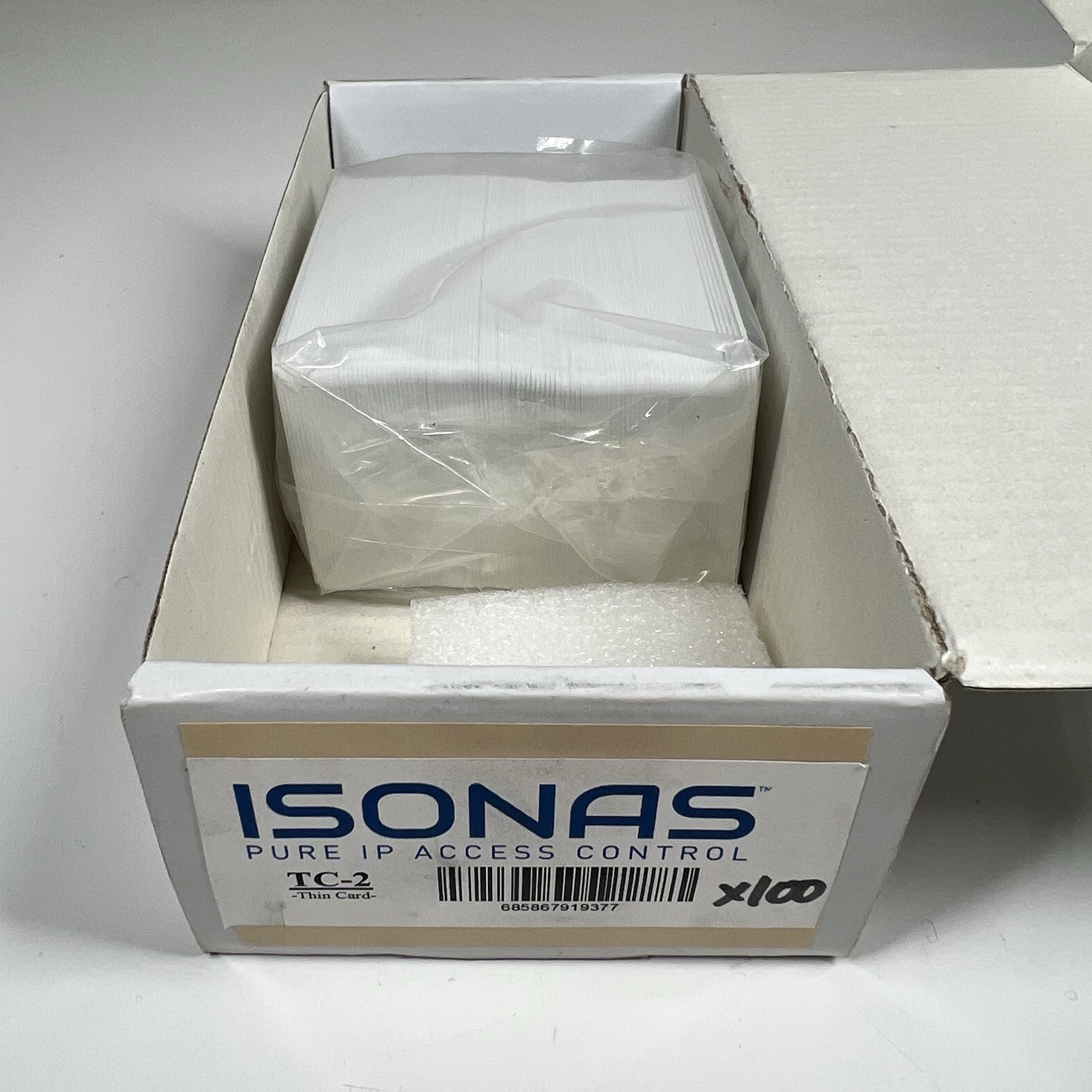 Isonas Pure IP Proximity THIN Cards Security Access Control TC-2 (100-Pack) New Isonas Pure IP Proximity THIN Cards Security Access Control TC-2 (100-Pack) New