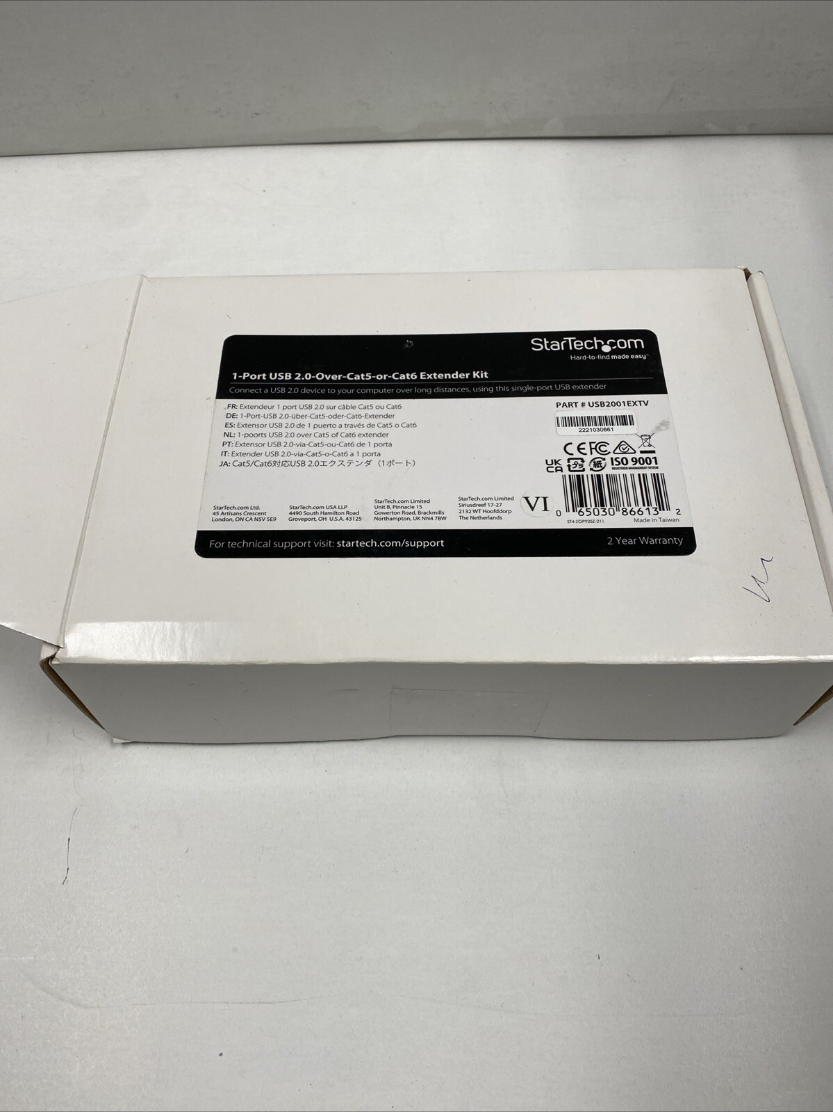 NEW StarTech.com 1 Port USB 2.0 Over Cat5/6 Extender Kit USB2001EXTV - 165f(50m) NEW StarTech.com 1 Port USB 2.0 Over Cat5/6 Extender Kit USB2001EXTV - 165f(50m)