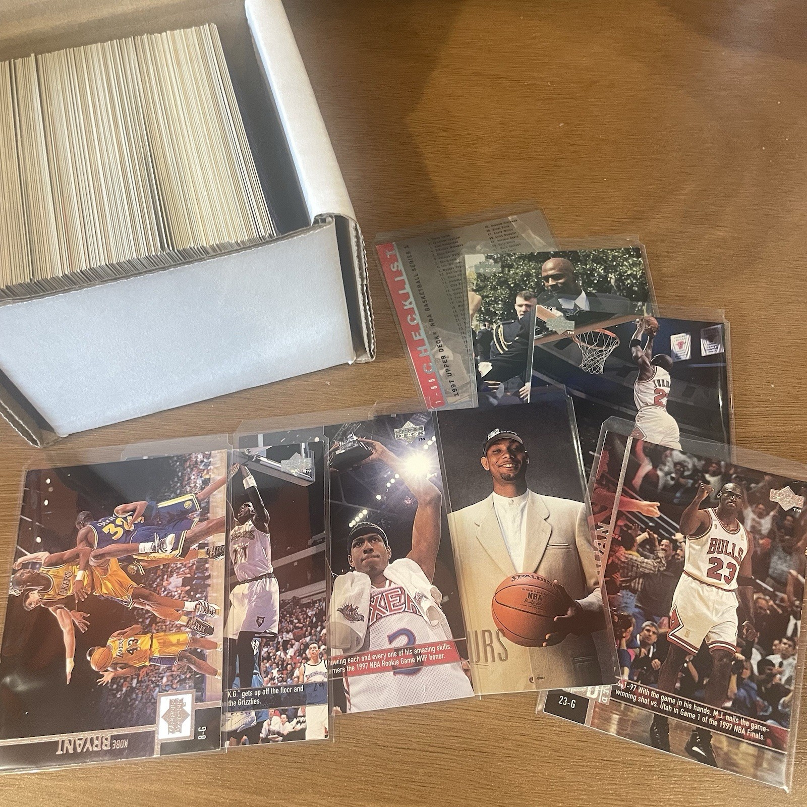 1997-98 Upper Deck Series 1 Basketball Complete Set 1-180 W/ Duncan RC, Kobe, MJ