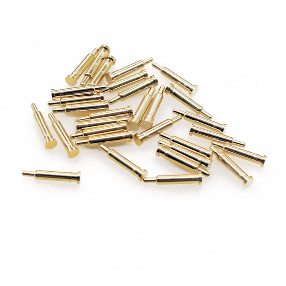 30 Pcs Gold Plated Spring Loaded Pogo Pins 2.5mm 9mm 30 Pcs Gold Plated Spring Loaded Pogo Pins 2.5mm 9mm